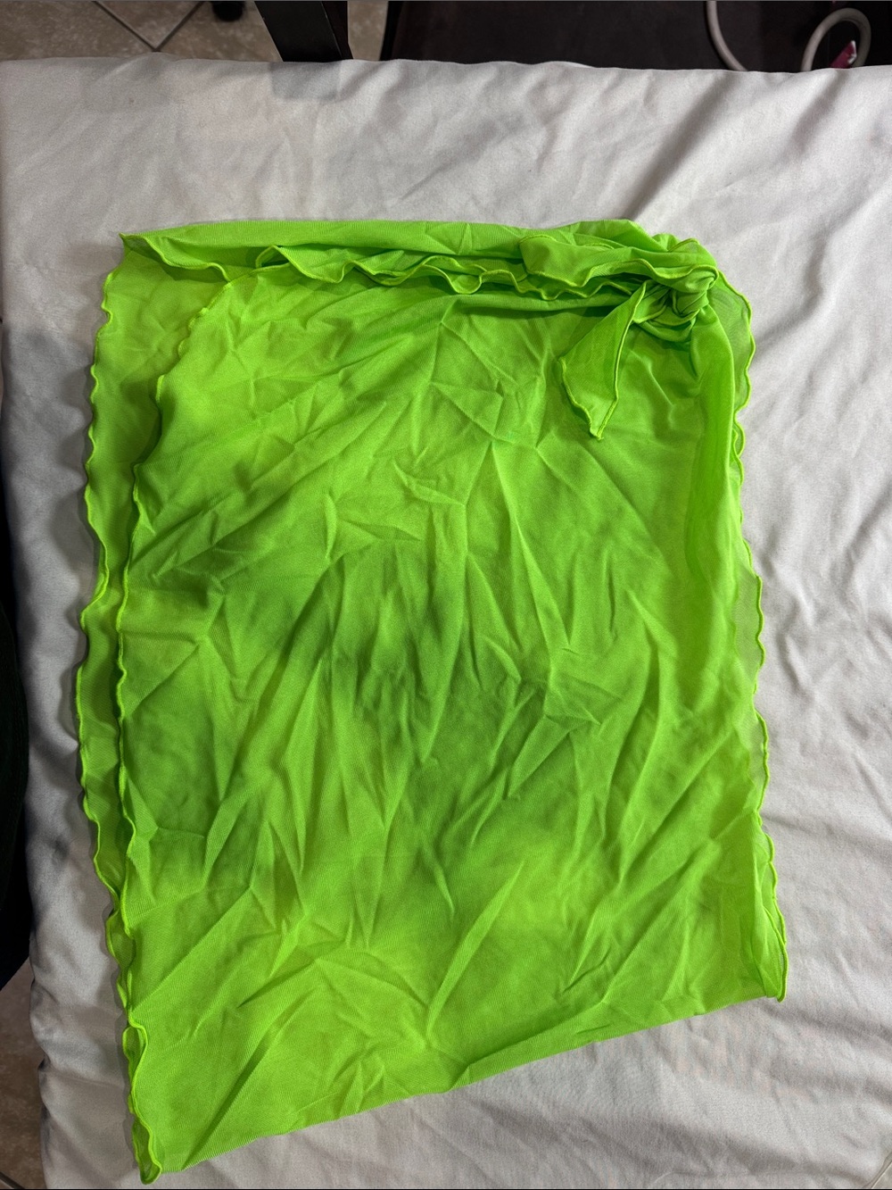 Women’s Neon Green Swim Cover-Up Sarong